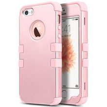 iPhone SE Case,ULAK iPhone 5S Case, 3 in 1 PC+Silicone Hybrid Shock-Absorbing Anti-slip Cover for iPhone 5 5S SE, Rose gold + Rose gold walmart_id 51005291