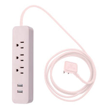 Globe Electric 1625 Watt Designer Series 6-ft 3-Outlet Black USB Surge Protector Power Stripwalmart_id 460192486