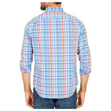 Classic-Fit Clear Plaid Stretch Button-Down Shirt