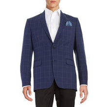 Plaid Two-Button Suit Jacket