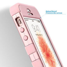 iPhone SE Case,ULAK iPhone 5S Case, 3 in 1 PC+Silicone Hybrid Shock-Absorbing Anti-slip Cover for iPhone 5 5S SE, Rose gold + Rose gold walmart_id 51005291