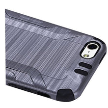 Insten Hard Hybrid Rubberized Silicone Cover Case For Apple iPhone 5/5S/SE - Black walmart_id 933258375