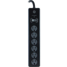 GE 6-Outlet Power Strip Surge Protector, 4ft. Cord, Safety Covers, Black, 33659 walmart_id 52170376