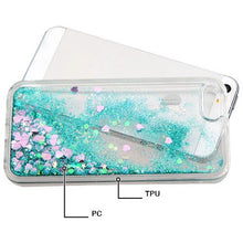 iPhone SE Case, iPhone 5S Case, by Insten Hearts Green Quicksand Glitter Hybrid Hard/TPU Protective Case Cover For Apple iPhone SE / 5 / 5S walmart_id 126096765