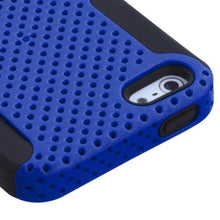 Insten Astronoot Mesh Hard Hybrid Rubber Coated Silicone Cover Case For Apple iPhone 5/5S/SE - Red/Black walmart_id 781971341
