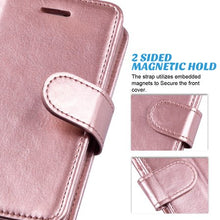 iPhone 5s Case, iPhone 5 Case, ULAK iPhone 5s/5/SE Wallet Case, Fashion PU Leather Magnet Wallet Flip Case Cover with Built-in Credit Card/ID Card Slots for 5s 5G 5 SE , Rose Gold walmart_id 136447870