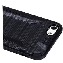 Insten Hard Hybrid Rubberized Silicone Cover Case For Apple iPhone 5/5S/SE - Black walmart_id 933258375