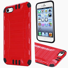 Insten Hard Hybrid Rubberized Silicone Cover Case For Apple iPhone 5/5S/SE - Black walmart_id 933258375