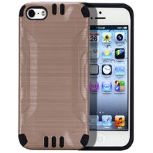 Insten Hard Hybrid Rubberized Silicone Cover Case For Apple iPhone 5/5S/SE - Black walmart_id 933258375