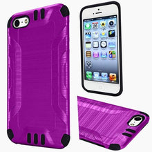 Insten Hard Hybrid Rubberized Silicone Cover Case For Apple iPhone 5/5S/SE - Black walmart_id 933258375