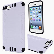 Insten Hard Hybrid Rubberized Silicone Cover Case For Apple iPhone 5/5S/SE - Black walmart_id 933258375