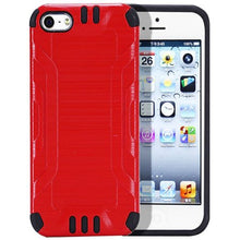 Insten Hard Hybrid Rubberized Silicone Cover Case For Apple iPhone 5/5S/SE - Black walmart_id 933258375