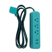 Globe Electric 1625 Watt Designer Series 6-ft 3-Outlet Black USB Surge Protector Power Stripwalmart_id 460192486