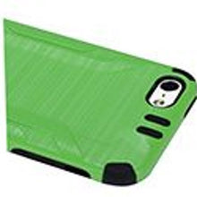 Insten Hard Hybrid Rubberized Silicone Cover Case For Apple iPhone 5/5S/SE - Black walmart_id 933258375