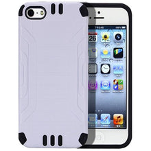 Insten Hard Hybrid Rubberized Silicone Cover Case For Apple iPhone 5/5S/SE - Black walmart_id 933258375