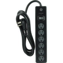 GE 6-Outlet Power Strip Surge Protector, 4ft. Cord, Safety Covers, Black, 33659 walmart_id 52170376