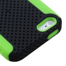 Insten Astronoot Mesh Hard Hybrid Rubber Coated Silicone Cover Case For Apple iPhone 5/5S/SE - Red/Black walmart_id 781971341