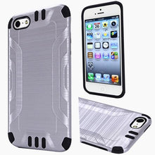 Insten Hard Hybrid Rubberized Silicone Cover Case For Apple iPhone 5/5S/SE - Black walmart_id 933258375
