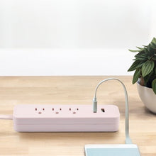 Globe Electric 1625 Watt Designer Series 6-ft 3-Outlet Black USB Surge Protector Power Stripwalmart_id 460192486