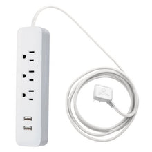Globe Electric 1625 Watt Designer Series 6-ft 3-Outlet Black USB Surge Protector Power Stripwalmart_id 460192486