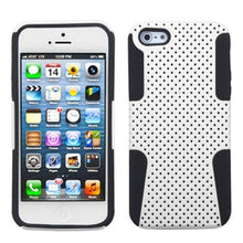 Insten Astronoot Mesh Hard Hybrid Rubber Coated Silicone Cover Case For Apple iPhone 5/5S/SE - Red/Black walmart_id 781971341