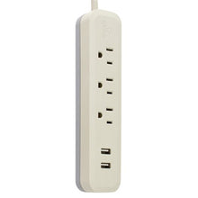 Globe Electric 1625 Watt Designer Series 6-ft 3-Outlet Black USB Surge Protector Power Stripwalmart_id 460192486