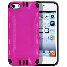 Insten Hard Hybrid Rubberized Silicone Cover Case For Apple iPhone 5/5S/SE - Black walmart_id 933258375