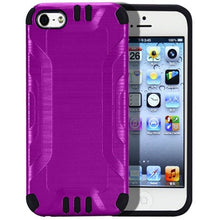 Insten Hard Hybrid Rubberized Silicone Cover Case For Apple iPhone 5/5S/SE - Black walmart_id 933258375
