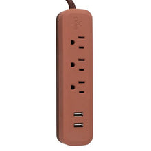 Globe Electric 1625 Watt Designer Series 6-ft 3-Outlet Black USB Surge Protector Power Stripwalmart_id 460192486