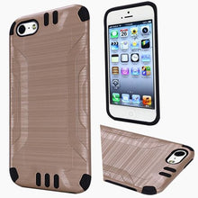Insten Hard Hybrid Rubberized Silicone Cover Case For Apple iPhone 5/5S/SE - Black walmart_id 933258375
