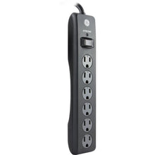 GE 6-Outlet Power Strip Surge Protector, 6ft. Cord, Safety Locks, Black, 33661 walmart_id 54804236