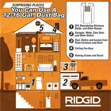High-Efficiency Dust Bags for 12 gal. to 16 gal. RIDGID Wet Dry Vacs (2-Pack)