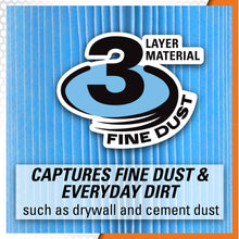 3-Layer Fine Dust Pleated Paper Filter for 5.0 Plus Gal. RIDGID Wet Dry Vacs